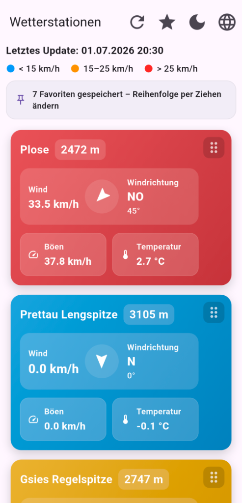 Gipfelwind Hauptansicht